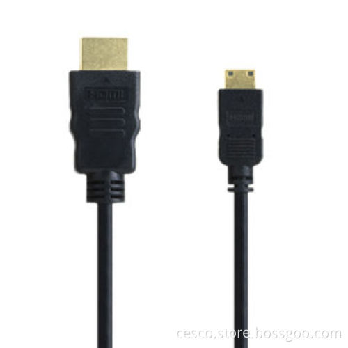 Mini HDMI cable, type A to C